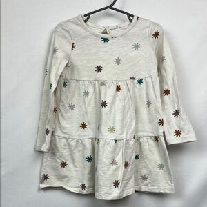 Little Co by Lauren Conrad Fall Print organic cotton long sleeve dress size 2T